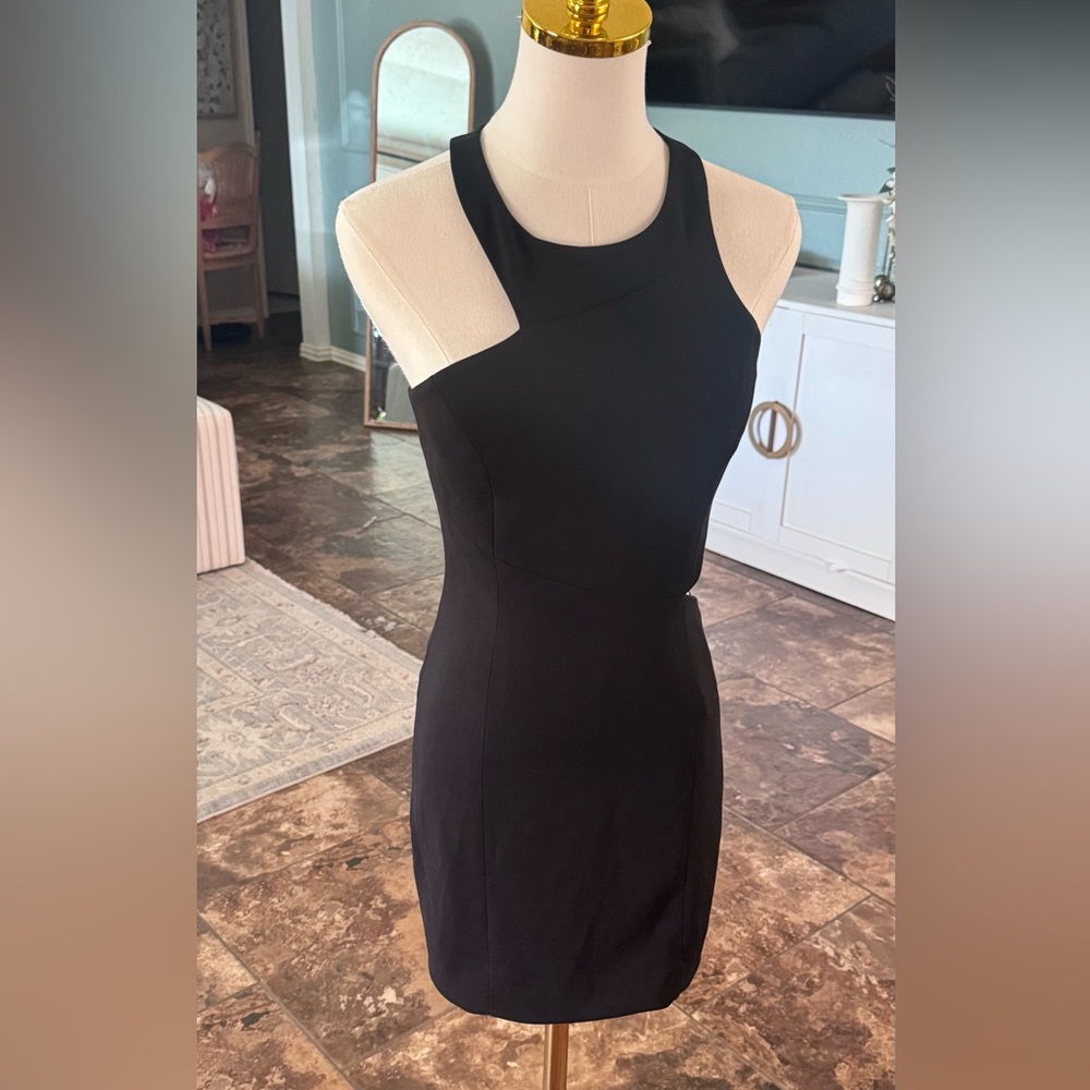 JAYGODFREY  mini black cut  Out Cocktail Dress size 2